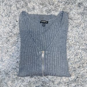 Express Ribbed Elbow Sleeve Pullover